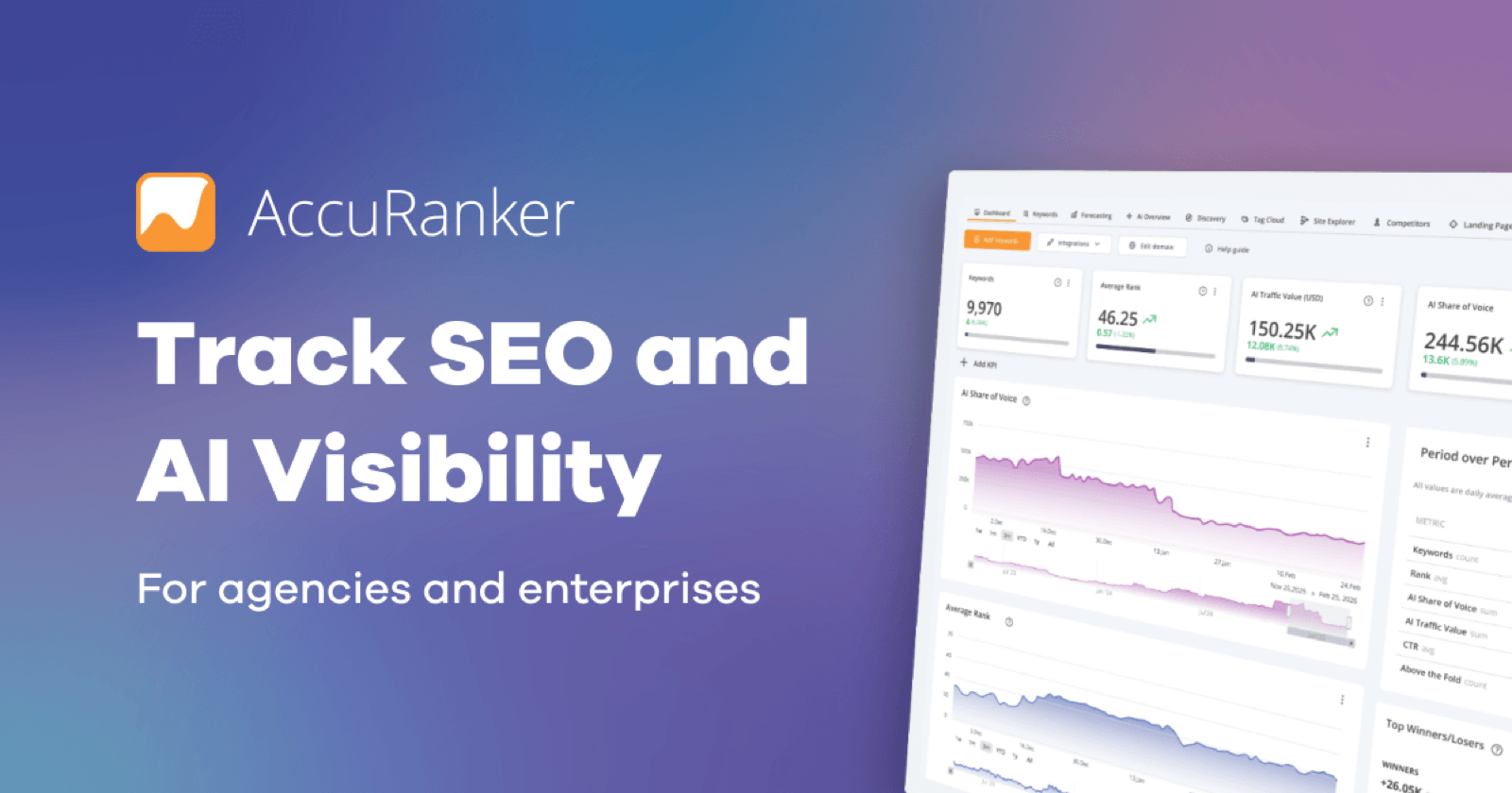 AccuRanker product screenshot