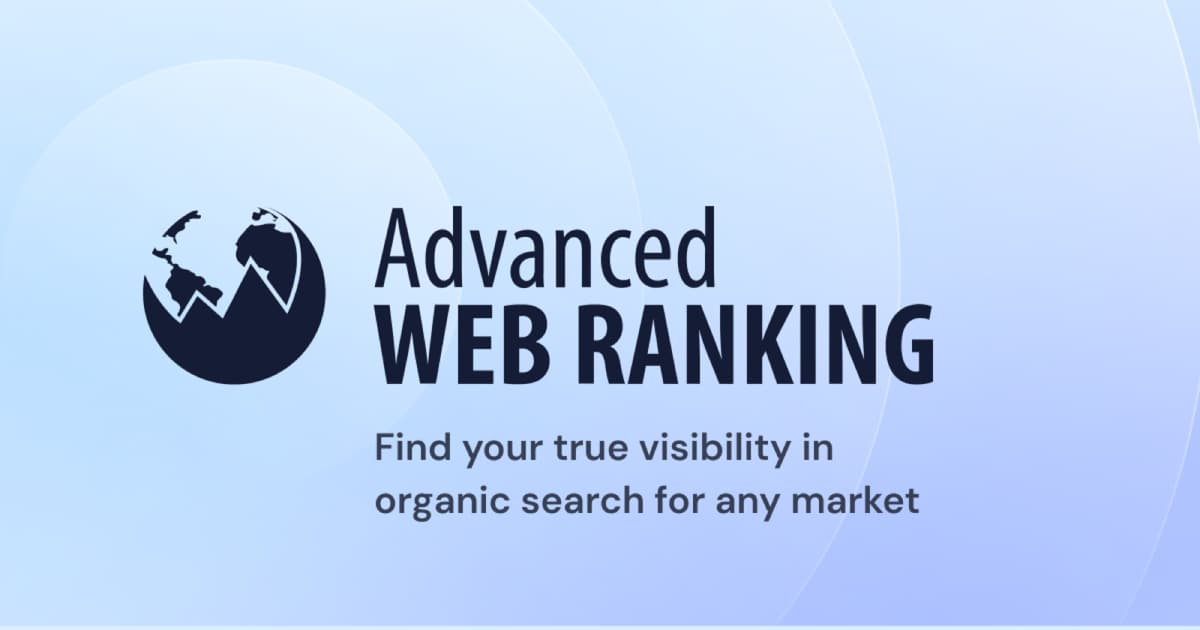 Advanced Web Ranking product screenshot