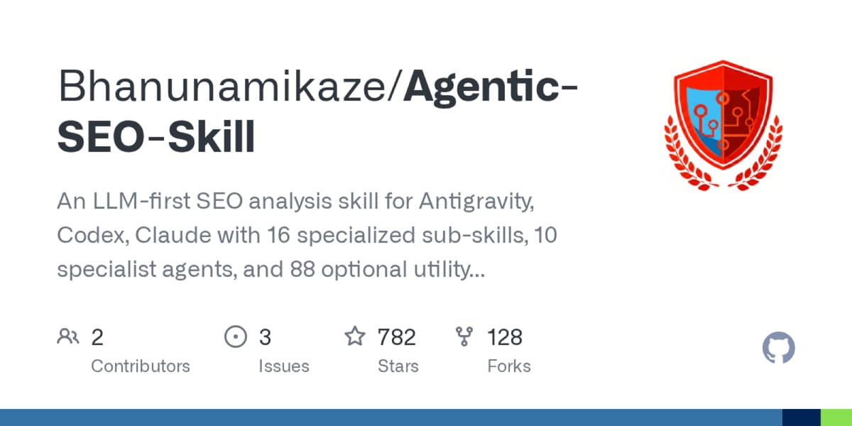 Agentic SEO Skill product screenshot