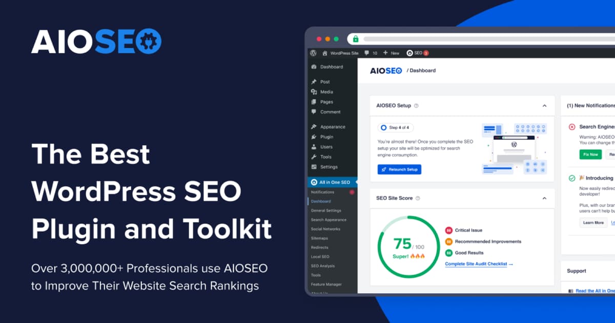 All in One SEO product screenshot