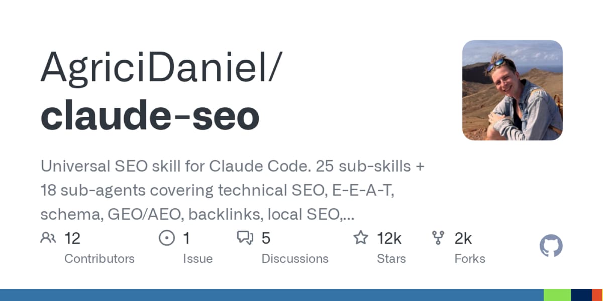 Claude SEO product screenshot