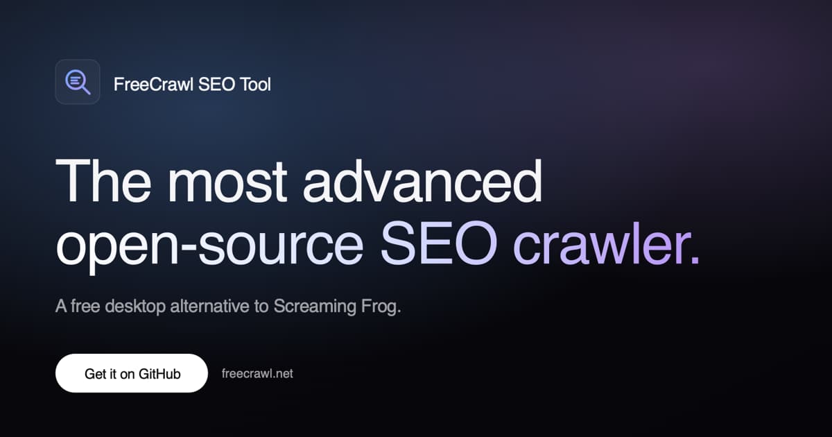 FreeCrawl SEO Tool product screenshot