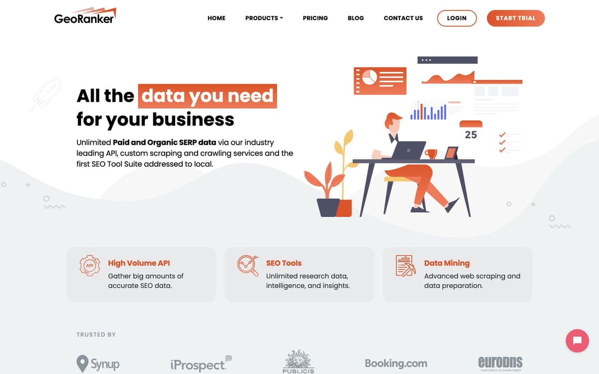 GeoRanker product screenshot