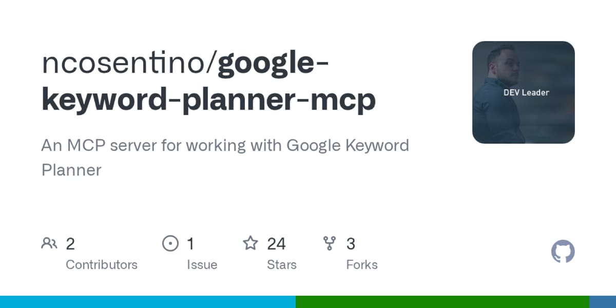 Google Keyword Planner MCP product screenshot