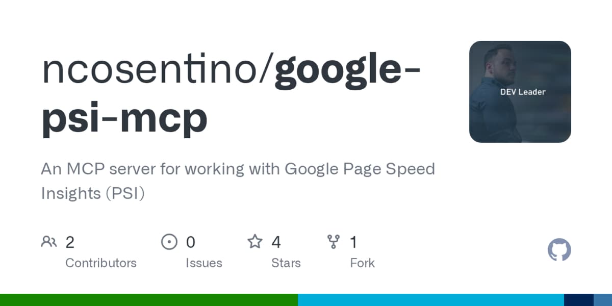 PageSpeed Insights MCP product screenshot