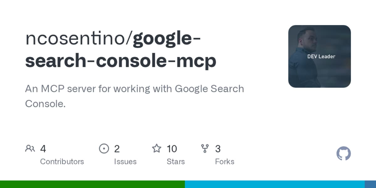 Google Search Console MCP product screenshot