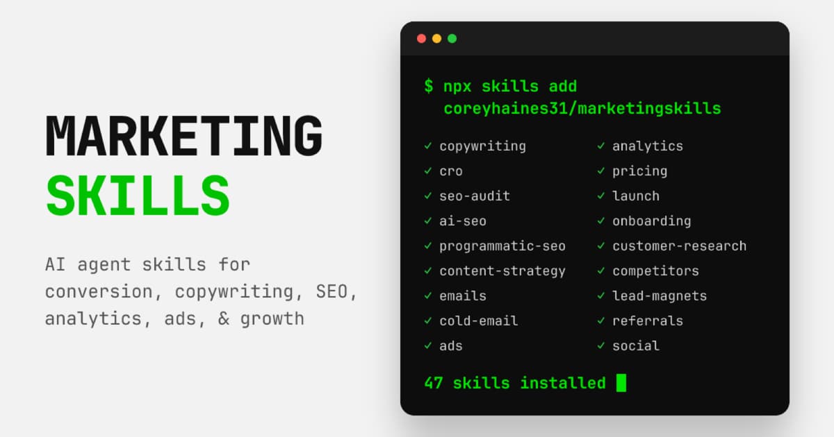 Marketing Skills product screenshot