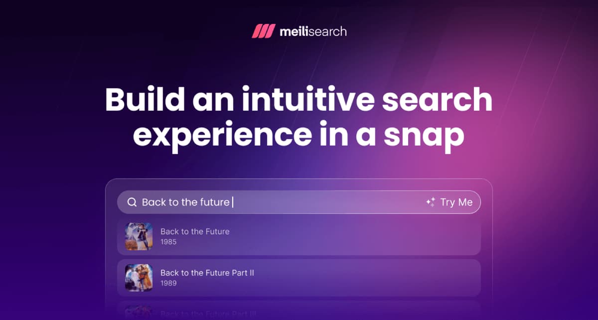 Meilisearch product screenshot