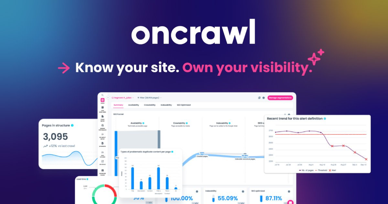 Oncrawl product screenshot