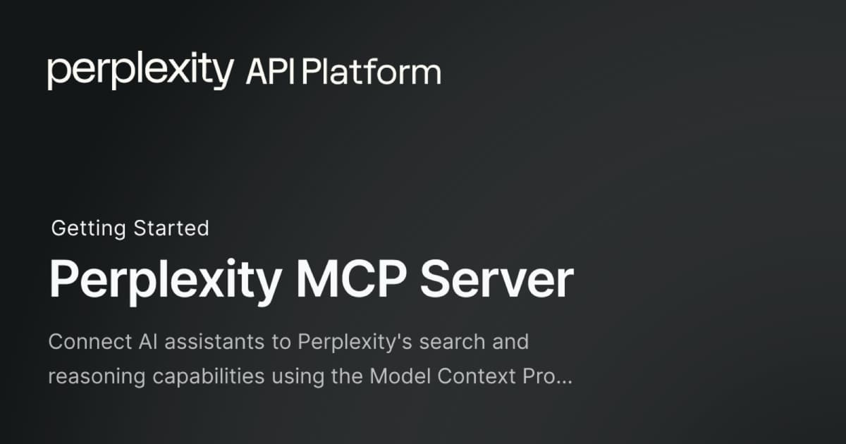 Perplexity MCP product screenshot