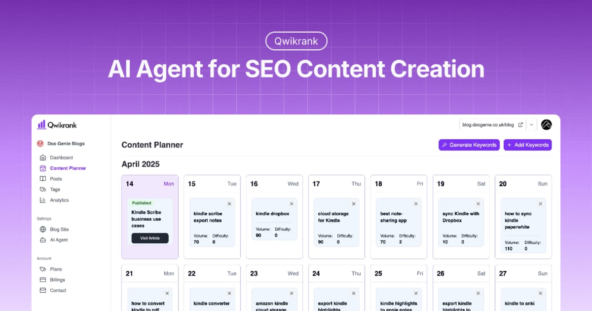 Qwikrank product screenshot