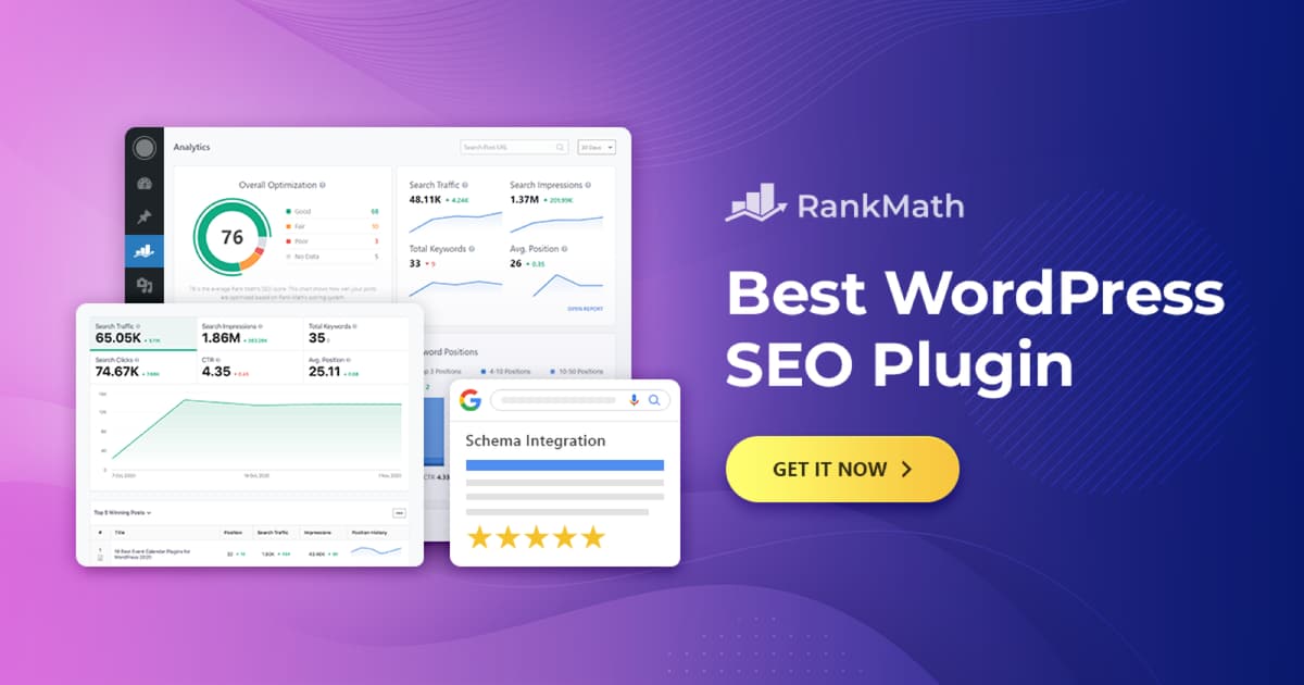 Rank Math product screenshot