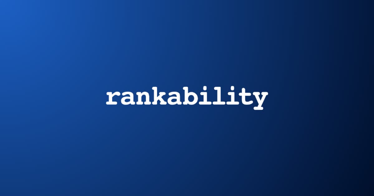 Rankability product screenshot