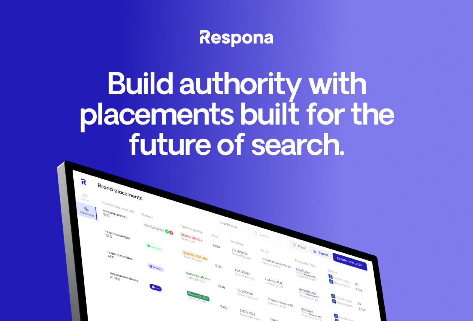 Respona product screenshot