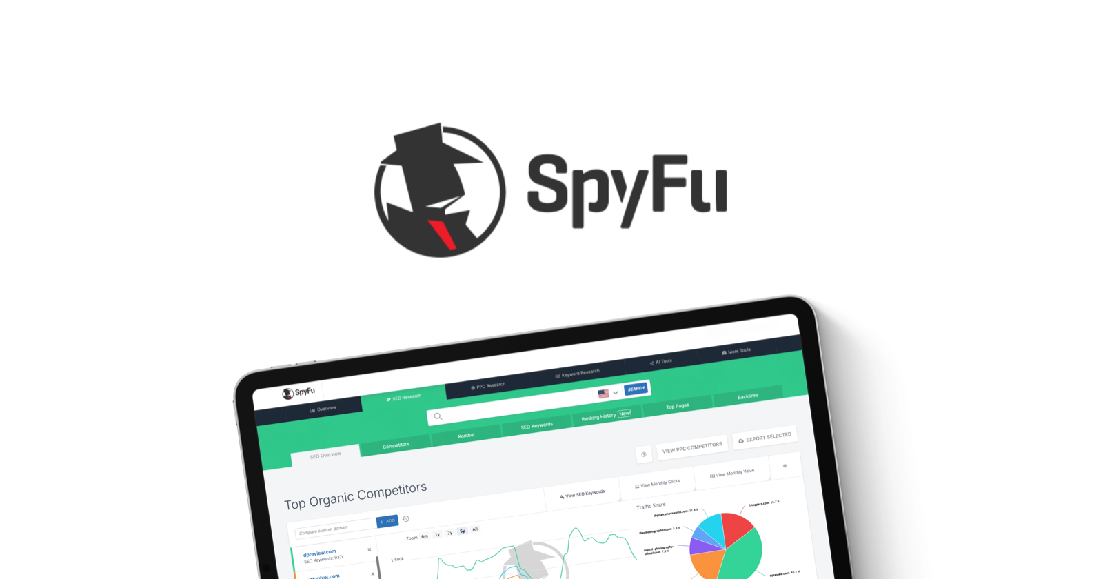 SpyFu product screenshot
