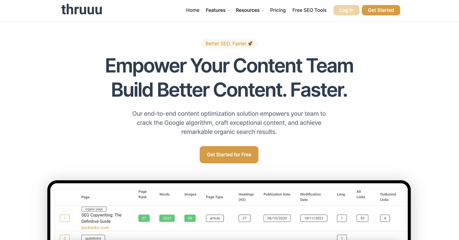 thruuu product screenshot