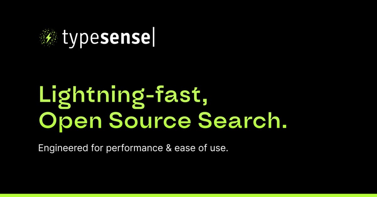 Typesense product screenshot