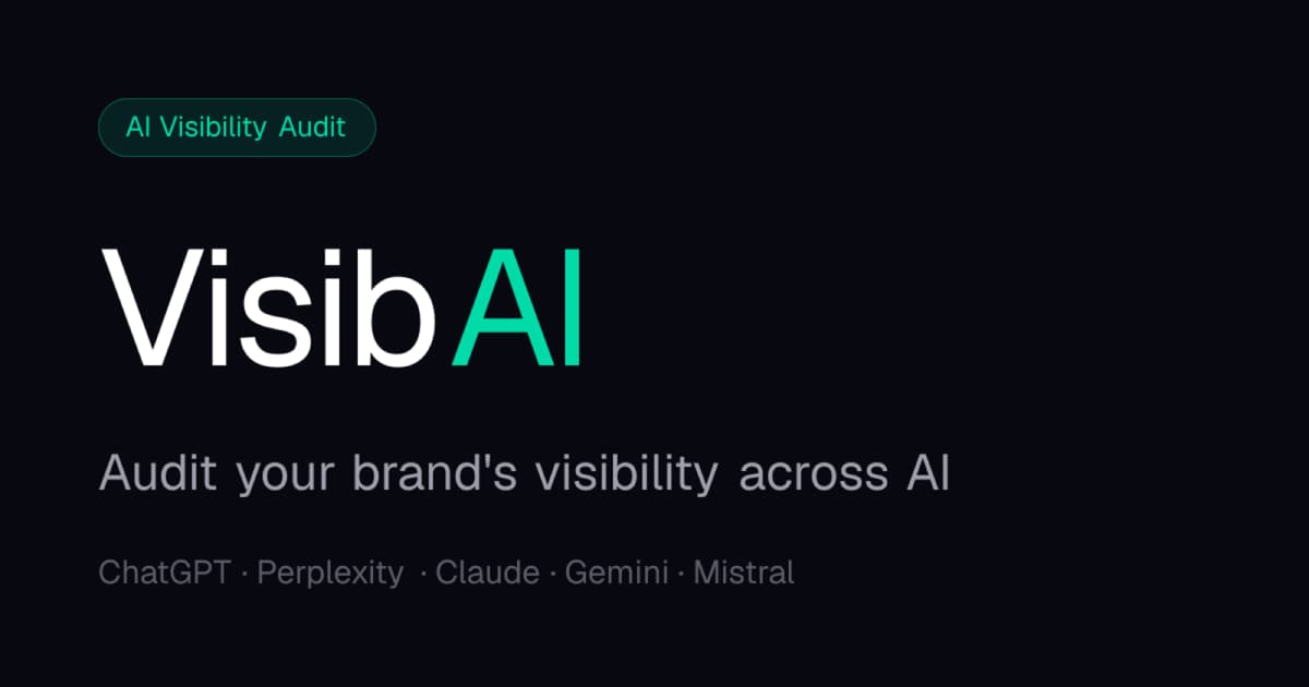 VisibAI product screenshot