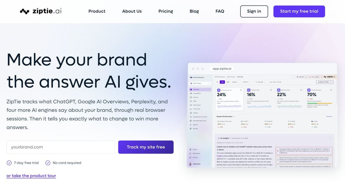 ZipTie product screenshot